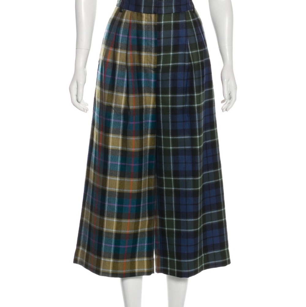 NWOT tibi stella tartan cropped plaid pants